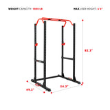 Sunny Health & Fitness Essential Power Cage Squat Rack - SF-XF921024